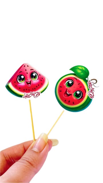 تاپر کاپ‌کیک طرح هندونه پک 30 عددی